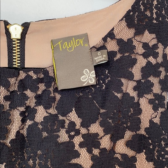 Form Fitting Black Lace Dress with Ruching - Picture 8 of 8